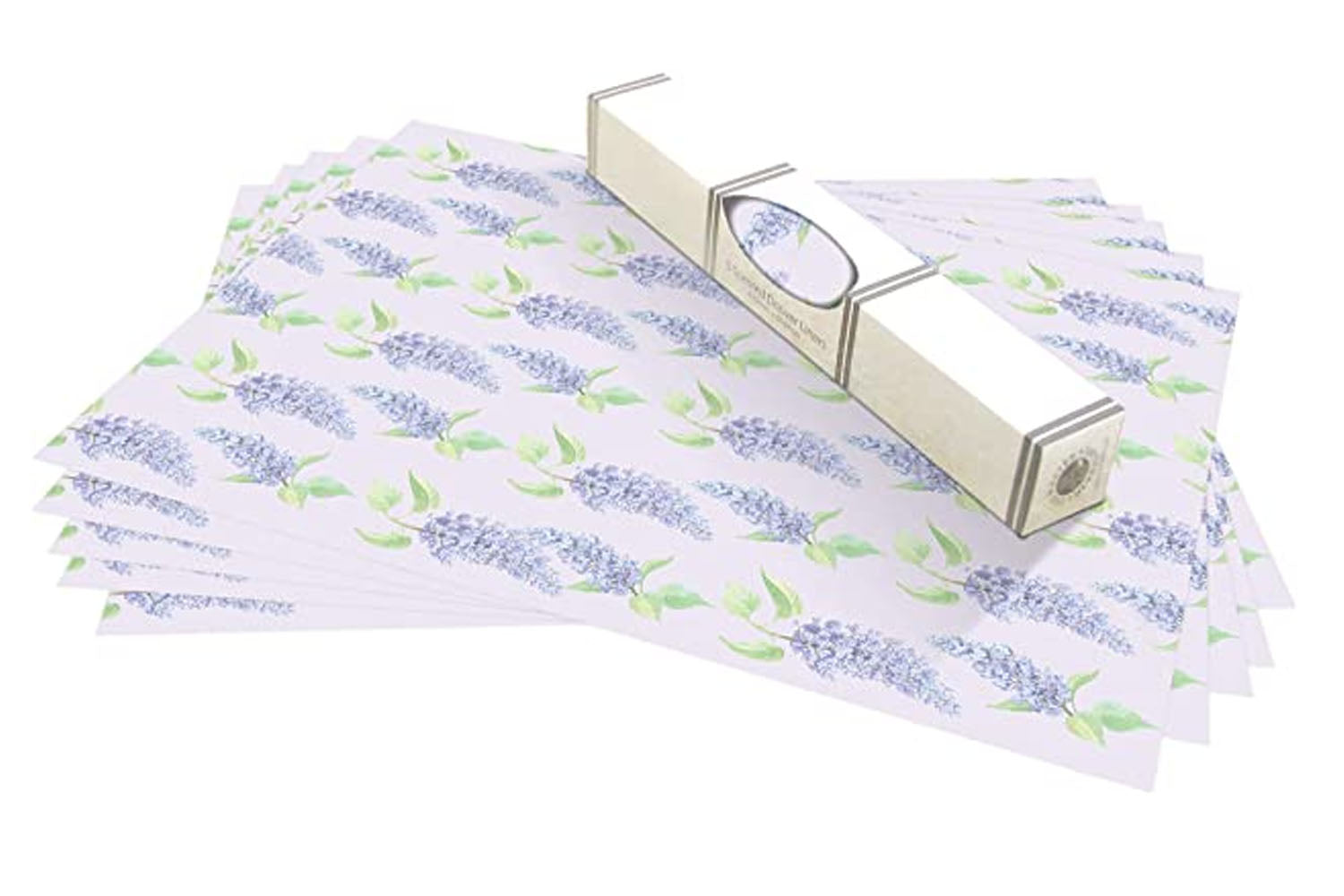 LAVENDER SCENTED Drawer Liners in BLUE William Morris Design